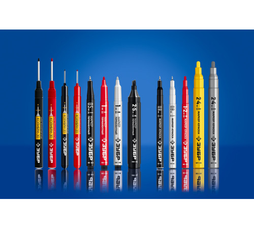 ЗУБР Колибри-20 красный, наконечник L 20 мм, ᴓ 2 мм, перманентный маркер для отверстийл (06328-3) купить  в Сочи