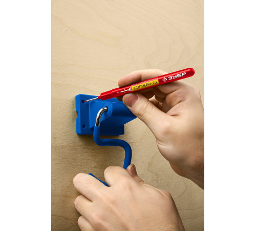 ЗУБР Колибри-20 красный, наконечник L 20 мм, ᴓ 2 мм, перманентный маркер для отверстийл (06328-3) купить  в Сочи