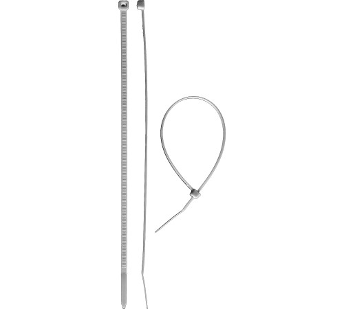 ЗУБР КС-Б1, 4.5 x 350 мм, нейлон РА66, 100 шт, белые, кабельные стяжки, Профессионал (309010-45-350) купить  в Сочи