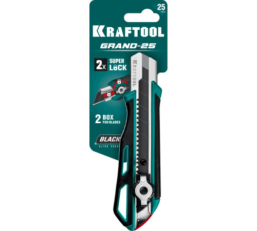 KRAFTOOL Grand-25, 25 мм, нож с сегментированным лезвием (09190) купить в Сочи KRAFTOOL Grand-25, 25 мм, нож с сегментированным лезвием (09190) купить в Сочи