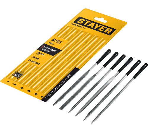 STAYER 140 мм, 6 предм., набор надфилей (1603-10-H6) купить в Сочи STAYER 140 мм, 6 предм., набор надфилей (1603-10-H6) купить в Сочи