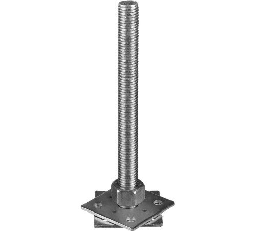 ЗУБР 80 x 80 x 250 мм, x М24, цинк, анкерная регулировочная стойка (310266-80) купить  в Сочи