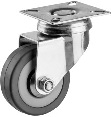 ЗУБР d 50 мм, г/п 35 кг, резина/полипропилен, поворотное колесо (30956-50-S)