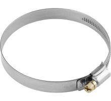 ЗУБР НХ-12Н, 20 - 32 мм, накатная лента 12 мм, 100 шт, нержавеющий хомут, Профессионал (37822-20-32-100)