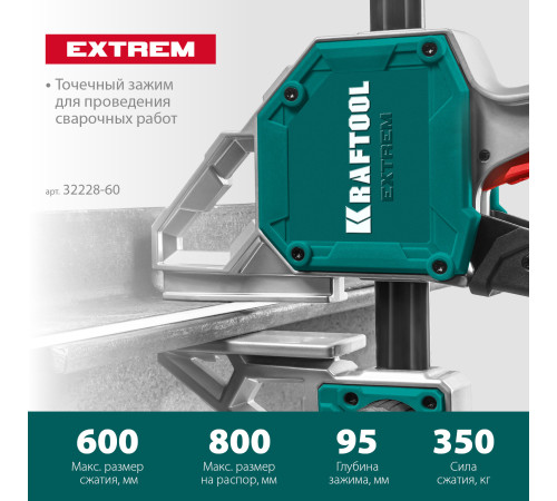 KRAFTOOL Extrem 600/95, пистолетная струбцина (32228-60) купить  в Сочи KRAFTOOL Extrem 600/95, пистолетная струбцина (32228-60) купить  в Сочи