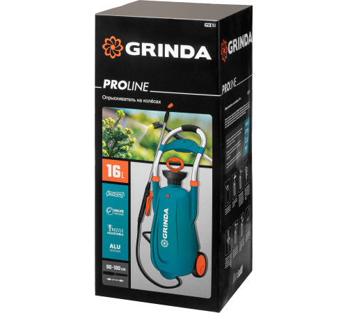 GRINDA PW-16, 16 л, на колёсах, колба из первичного полиэтилена, с широкой горловиной, опрыскиватель, PROLine (8-425163) купить в Сочи GRINDA PW-16, 16 л, на колёсах, колба из первичного полиэтилена, с широкой горловиной, опрыскиватель, PROLine (8-425163) купить в Сочи