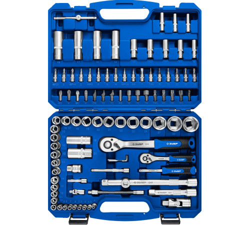 ЗУБР А-94, 94 предм., (1/2″ + 1/4″), универсальный набор инструмента, Профессионал (27635-H94) купить  в Сочи