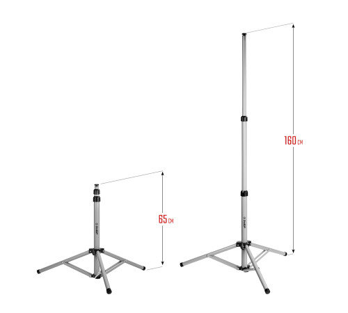 ЗУБР 1.6 м, телескопический штатив для прожектора, Профессионал (56930) купить  в Сочи