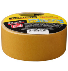 STAYER 38 мм, 5 м, на тканевой основе, двухсторонняя клейкая лента, Professional (1217-38-05)
