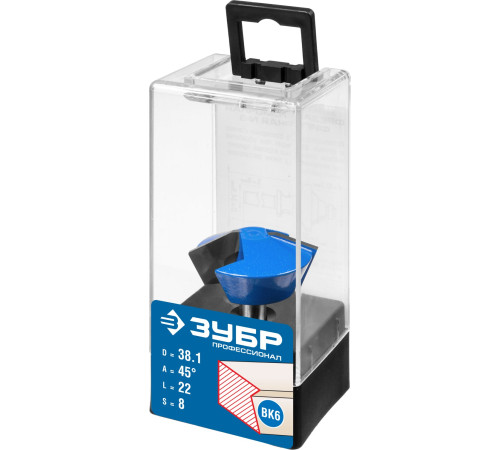 ЗУБР 38.1 x 22 мм, фреза кромочная конусная, Профессионал (28725-38.1-45) купить  в Сочи