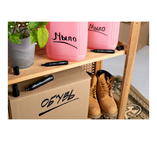 ЗУБР МП-1000К чёрный, 2-10 мм, клиновидный перманентный маркер (06333-2) купить  в Сочи