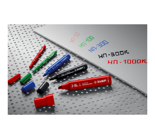 ЗУБР МП-1000К чёрный, 2-10 мм, клиновидный перманентный маркер (06333-2) купить  в Сочи