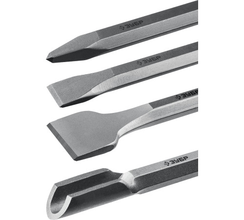 ЗУБР БУРАН, 4 шт, 250 мм, SDS-plus, набор зубил, Профессионал (29360-H4) купить  в Сочи