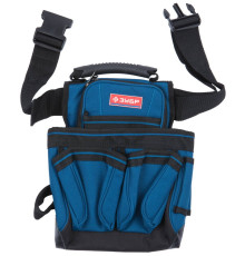 ЗУБР поясной подсумок с 7 карманами и держателем для молотка (38634)