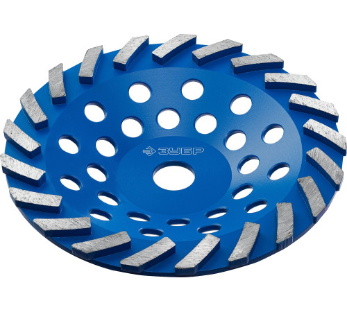 ЗУБР Турбо, d 180 мм, сегментная алмазная шлифовальная чашка, Профессионал (33370-180) купить  в Сочи