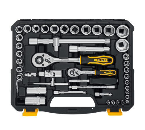 STAYER AUTO 94, 94 предм., (1/2″+1/4″), универсальный набор инструмента, Professional (27760-H94) купить  в Сочи