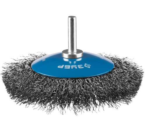 ЗУБР 100 мм, витая стальная латунированная проволока 0.3 мм, коническая щетка для дрели, Профессионал (35230-100) купить  в Сочи