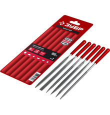 ЗУБР 6 шт, 160 мм, в чехле, с ручками набор надфилей (16016-H6)