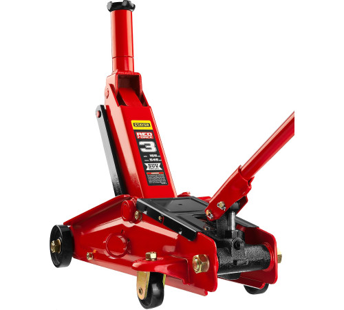 STAYER R-55 RED FORCE, 3 т, 155 - 545 мм, подкатной домкрат с высоким подъемом, Professional (43157-3) купить в Сочи STAYER R-55 RED FORCE, 3 т, 155 - 545 мм, подкатной домкрат с высоким подъемом, Professional (43157-3) купить в Сочи