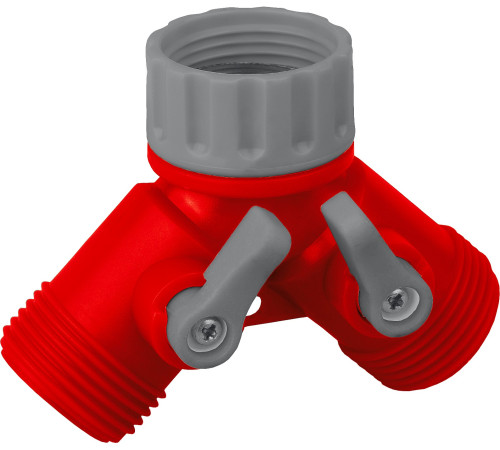 GRINDA GS-2, 3/4″, двухканальный, с внутренней резьбой, ударопрочный пластик, поливочный распределитель (8-426310) купить  в Сочи