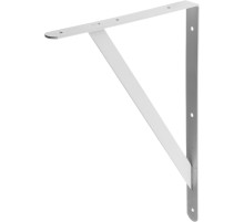 STAYER 400 х 280 х 30 х 4 мм, белый, усиленный уголок-кронштейн (37423-1)