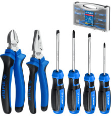 ЗУБР 6 шт, набор слесарных инструментов, Профессионал (2201-H6)