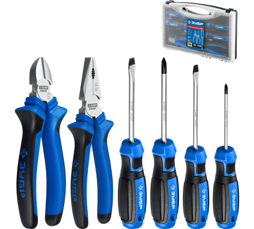 ЗУБР 6 шт, набор слесарных инструментов, Профессионал (2201-H6) купить  в Сочи