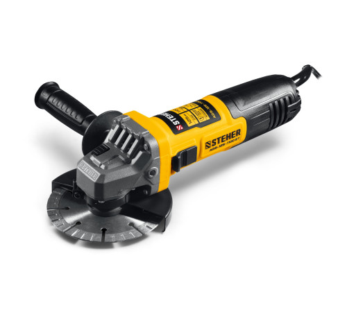 STEHER d 125 мм, 1100 Вт, УШМ c регулировкой оборотов (AGS-125-1100 ET) купить  в Сочи