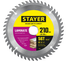 STAYER Laminate, 210 x 32/30 мм, 56Т, аккуратный рез, пильный диск по ламинату (3684-210-32-56)