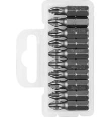 ЗУБР 10 шт, PH2, 25 мм, кованые биты (26001-2-25-10) ЗУБР 10 шт, PH2, 25 мм, кованые биты (26001-2-25-10)