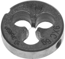 ЗУБР М4 x 0.7 мм, сталь 9ХС, плашка круглая ручная (4-28022-04-0.7)