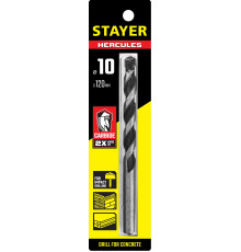 STAYER Hercules, 10 x 120 мм, cверло по бетону, Professional (2915-120-10)