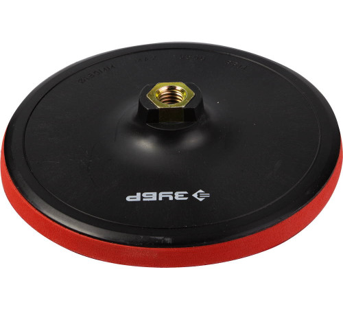 ЗУБР М14, d 150 мм, пластиковая, мягкая опорная тарелка на липучке для УШМ, Профессионал (35782-150) купить  в Сочи