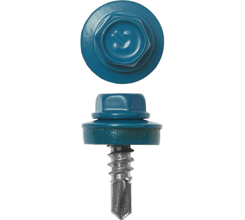 ЗУБР СКМ 5009, 25 х 5.5 мм, неб.-голуб., 420 шт, кровельный саморез (4-300315-55-025-5009) купить  в Сочи