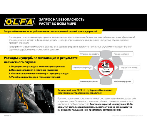 OLFA SK-16 для ножа, 10 шт, лезвие (OL-SKB-16/10) купить в Сочи OLFA SK-16 для ножа, 10 шт, лезвие (OL-SKB-16/10) купить в Сочи