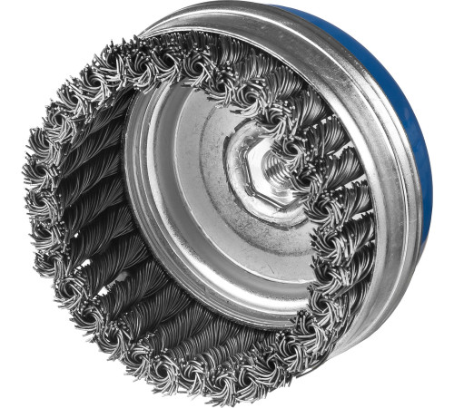 ЗУБР 100 мм, жгутированная стальная проволока 0.8 мм, усиленная чашечная щетка-крацовка для УШМ, Профессионал (35271-100) купить  в Сочи