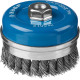 ЗУБР 100 мм, жгутированная стальная проволока 0.8 мм, усиленная чашечная щетка-крацовка для УШМ, Профессионал (35271-100) купить  в Сочи
