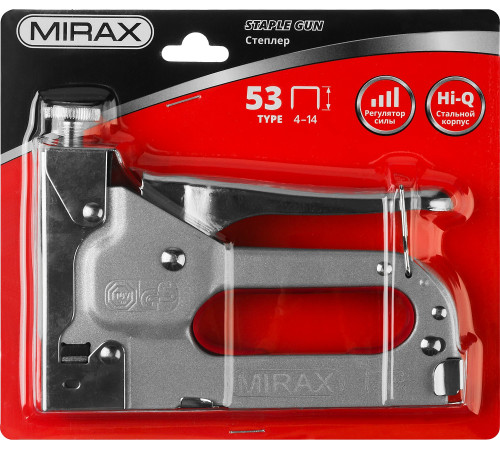 MIRAX X-53, тип 53 (A/10/JT21) 23GA (4 - 14 мм), стальной степлер (3144) купить в Сочи MIRAX X-53, тип 53 (A/10/JT21) 23GA (4 - 14 мм), стальной степлер (3144) купить в Сочи