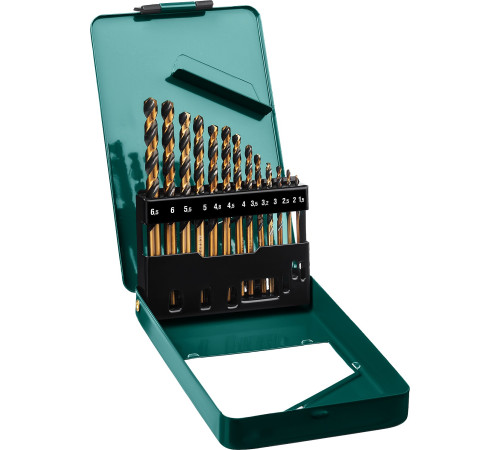 KRAFTOOL COBALT-8, 13 шт, (1.5-6.5 мм), сталь М42, HSS-Co(8%), набор сверл по металлу (29656-H13) купить в Сочи KRAFTOOL COBALT-8, 13 шт, (1.5-6.5 мм), сталь М42, HSS-Co(8%), набор сверл по металлу (29656-H13) купить в Сочи