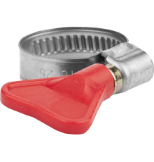 ЗУБР Бабочка, 35 - 50 мм, накатная лента 9 мм, 100 шт, нержавеющий хомут, Профессионал (37835-35-50-100)