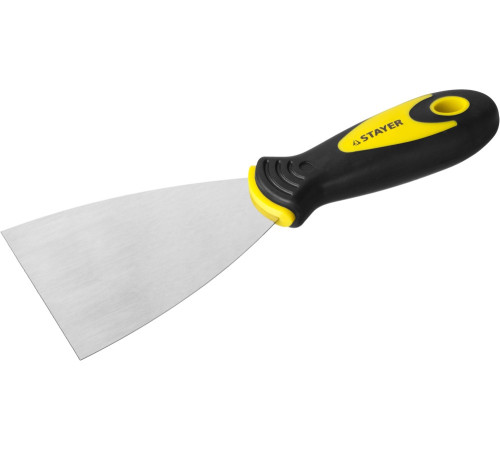 STAYER MAXFlat, 80 мм, профилированное полотно, двухкомпонентная ручка, нержавеющий, шпатель (10041-08) купить  в Сочи