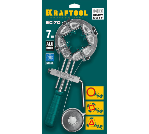 KRAFTOOL ВС-70, 7 м, ременная струбцина (32207-2) купить  в Сочи