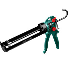 KRAFTOOL EXPERT 4-in-1 310 мл, антикапельная система, регулировка силы давления, усиленный скелетный поворотный пистолет для герметика (06675)