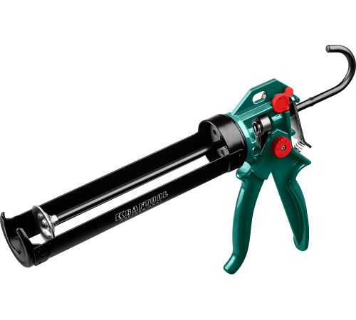 KRAFTOOL EXPERT 4-in-1 310 мл, антикапельная система, регулировка силы давления, усиленный скелетный поворотный пистолет для герметика (06675) купить  в Сочи