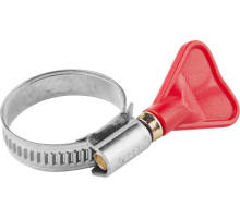 ЗУБР Бабочка, 20 - 32 мм, накатная лента 9 мм, 2 шт, нержавеющий хомут, Профессионал (37835-20-32)