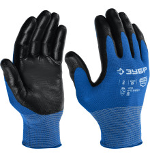 ЗУБР МЕХАНИК, S (7), перчатки с нитриловым покрытием, маслобензостойкие, 15 класс, Профессионал (11276-S)