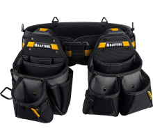 KRAFTOOL KBS-3L пояс монтажника, в комплекте: пояс монтажника и 2 большие сумки (38761)