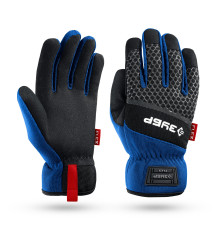 ЗУБР FLEX р.XL (10), синие, профессиональные комбинированные перчатки, работа с сенсорными экранами, Профессионал (11477-XL)