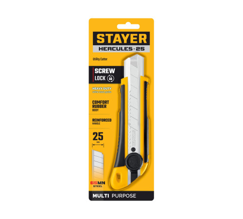 STAYER HERCULES-25, 25 мм, нож с винтовым фиксатором (09147) купить  в Сочи
