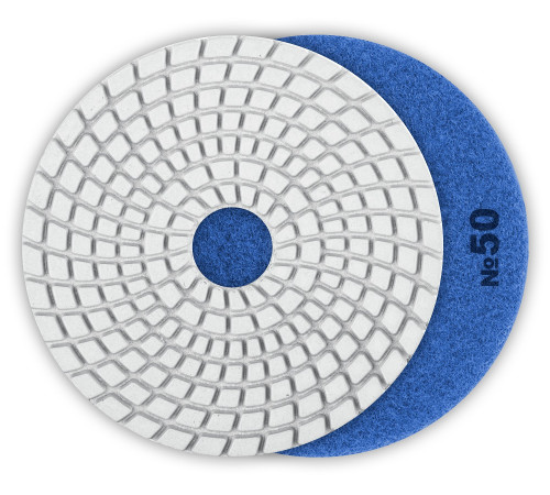 ЗУБР 100 мм, №50, мокрое шлифование, алмазный гибкий шлифовальный круг АГШК, Профессионал (29866-050) купить  в Сочи